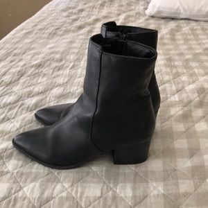 Black ankle booties